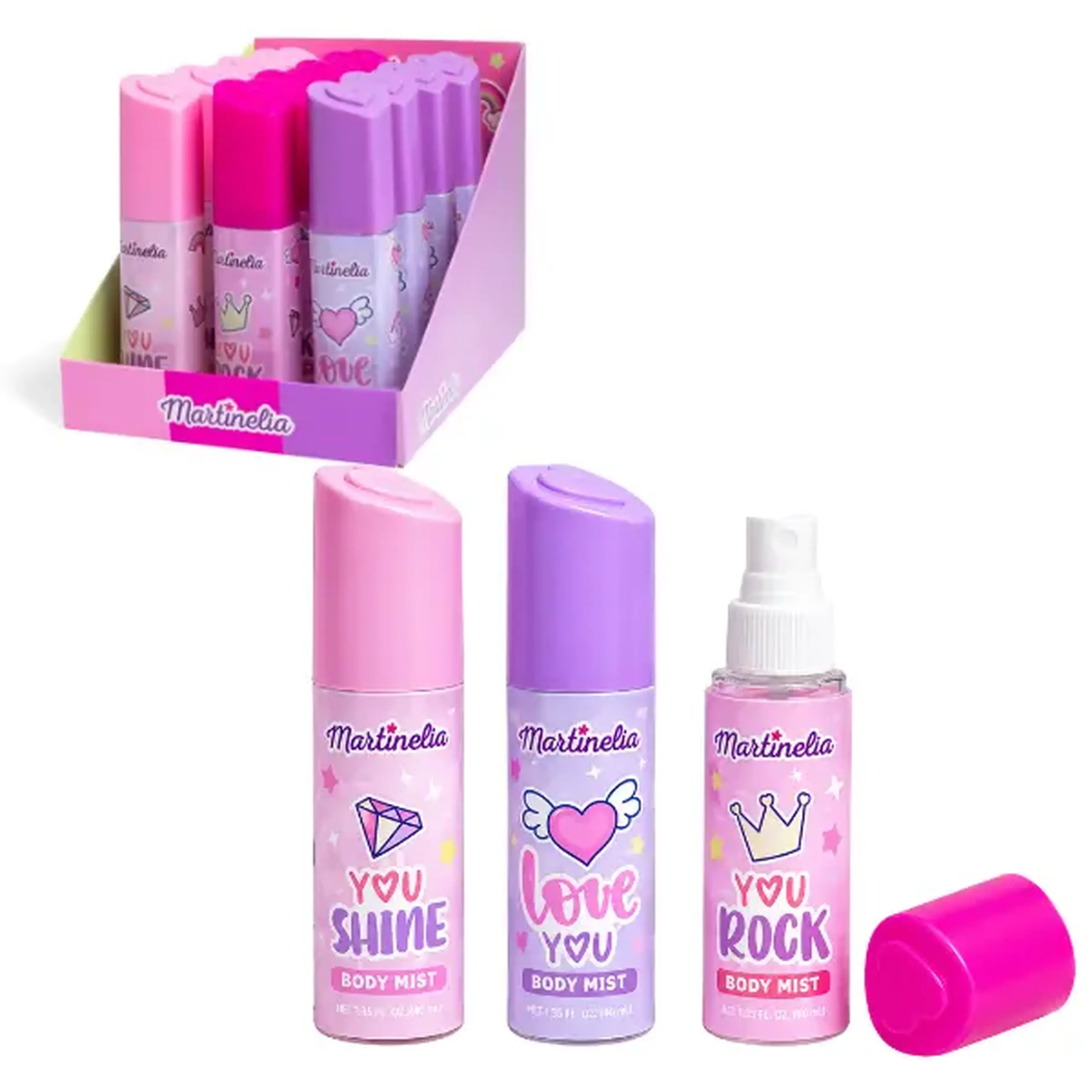 Martinelia mist pentru corp „Superfetița”, 60 ml, 3 arome